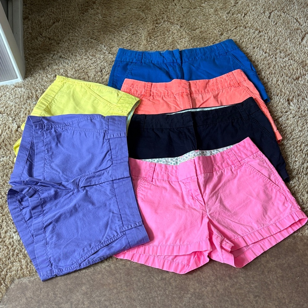 J Crew ladies shorts bundle if six pair size 2 excellent condition